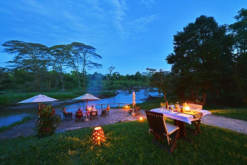 Ishasha Wilderness Camp setting